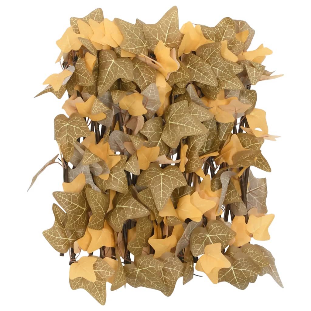 vidaXL Artificial Maple Leaf Trellis Expandable Orange 180x30 cm