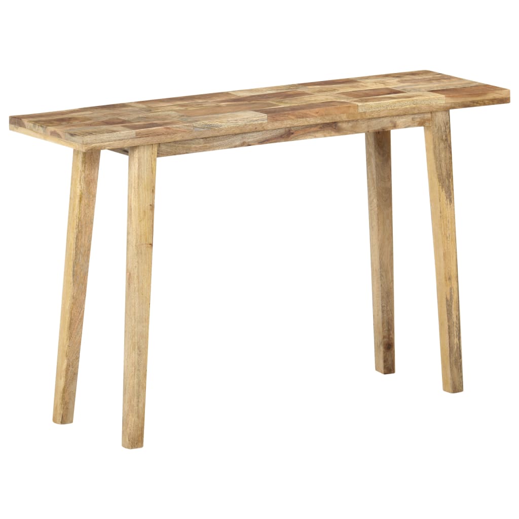 vidaXL Console Table 120x35x75 cm Rough Mango Wood