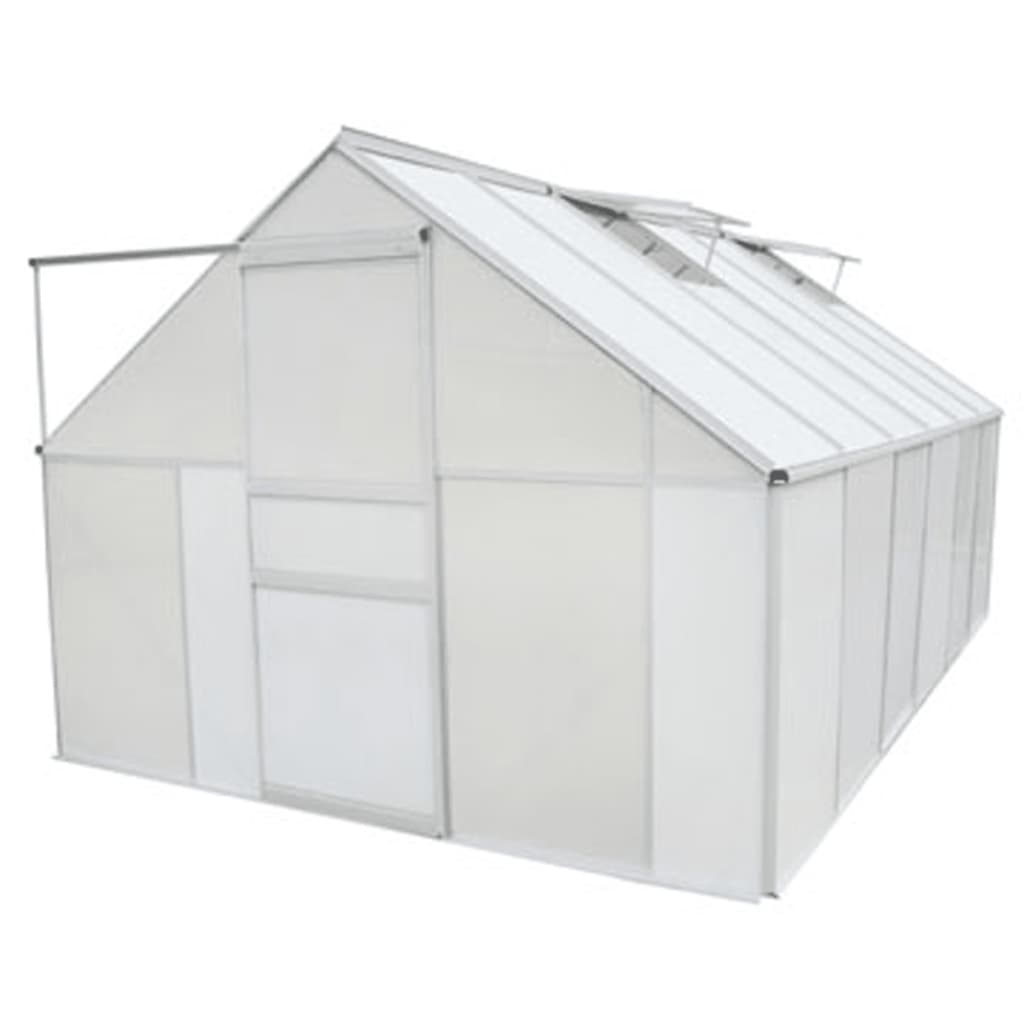 vidaXL Greenhouse Polycarbonate and Aluminium 490x250x195 cm