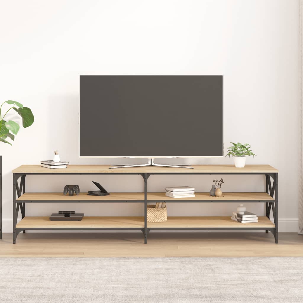 vidaXL TV Cabinet Sonoma Oak 180x40x50 cm Engineered Wood