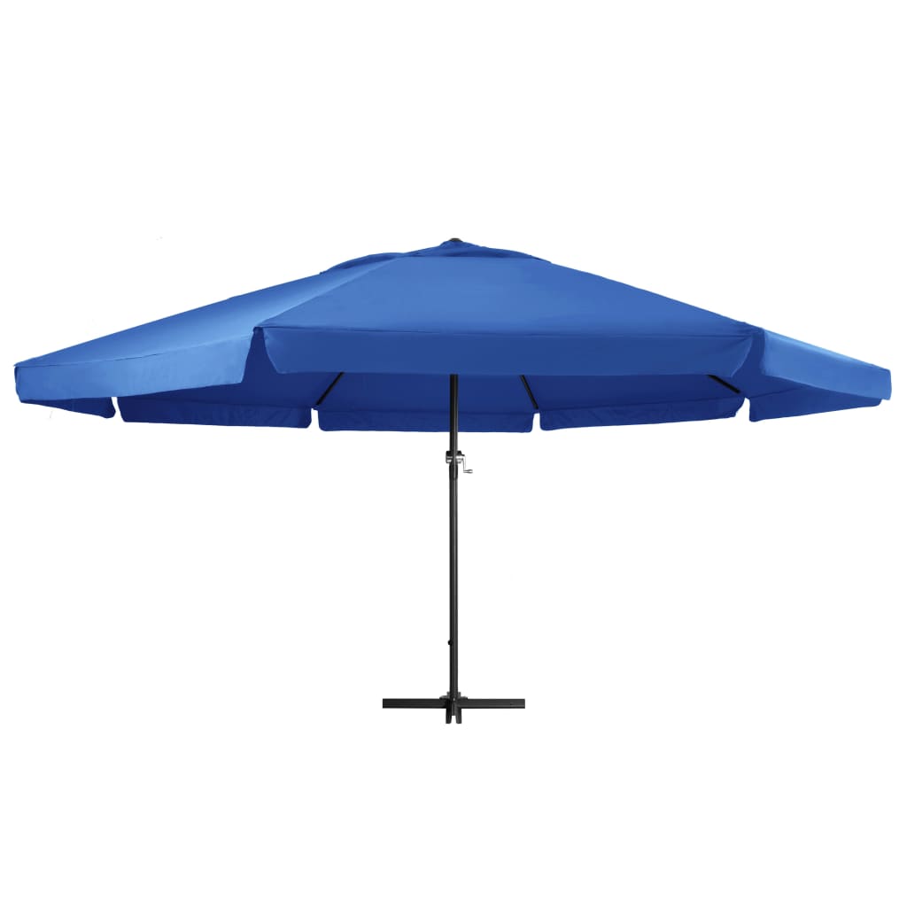 vidaXL Outdoor Parasol with Aluminium Pole 500 cm Azure Blue