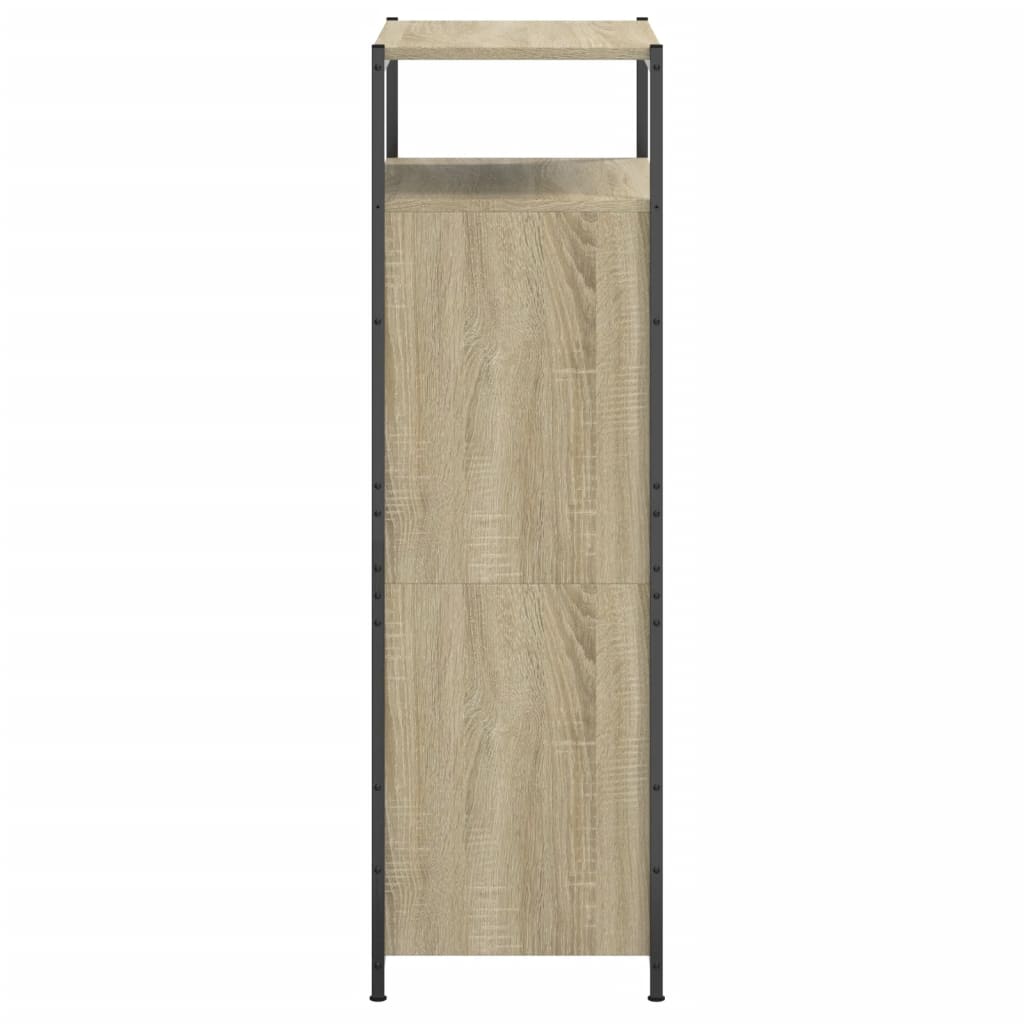 vidaXL Shoe Cabinet Sonoma Oak 60x34x112 cm Engineered Wood