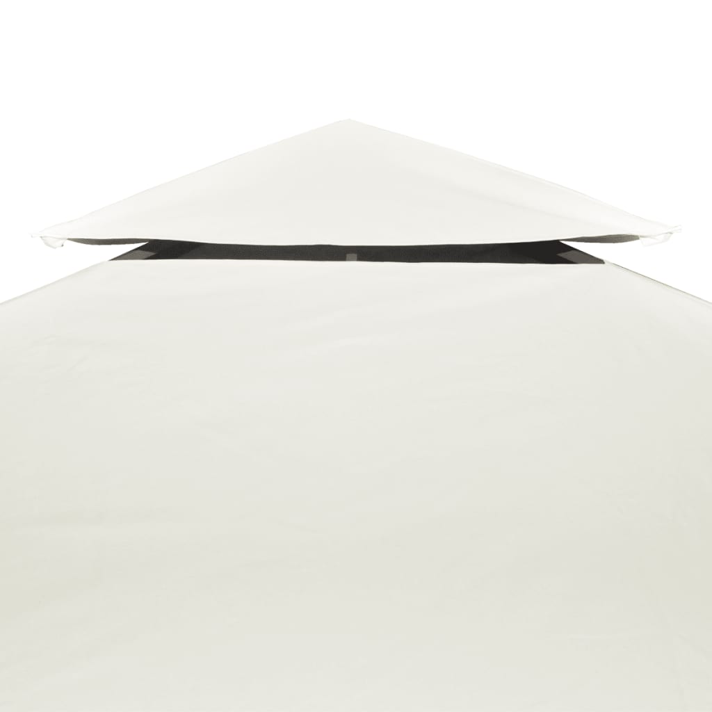 vidaXL Gazebo Cover Canopy Replacement 310 g / m² Cream White 3 x 4 m