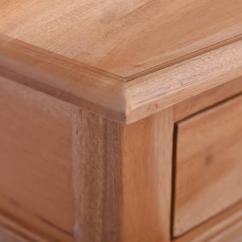 vidaXL Bedside Table 35x30x60 cm Solid Mahogany Wood