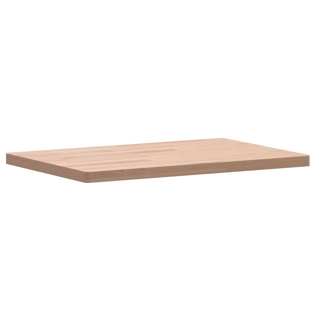 vidaXL Table Top 60x40x2.5 cm Rectangular Solid Wood Beech