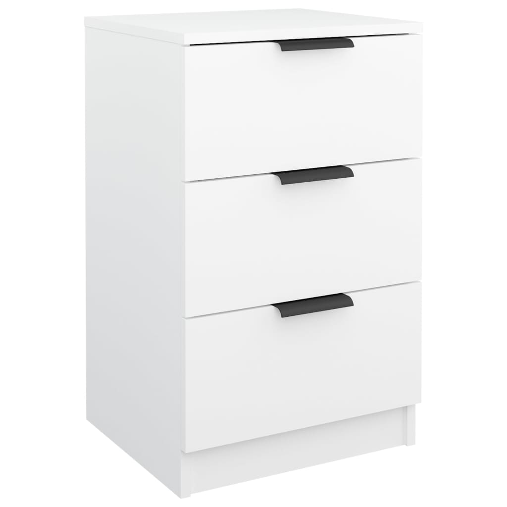vidaXL Bedside Cabinet White 40x36x65 cm