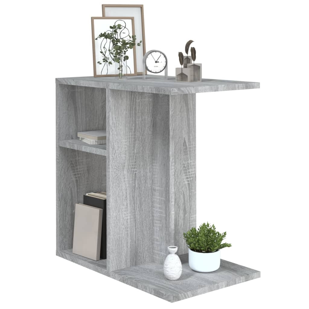 vidaXL Side Table Grey Sonoma 50x30x50 cm Engineered Wood