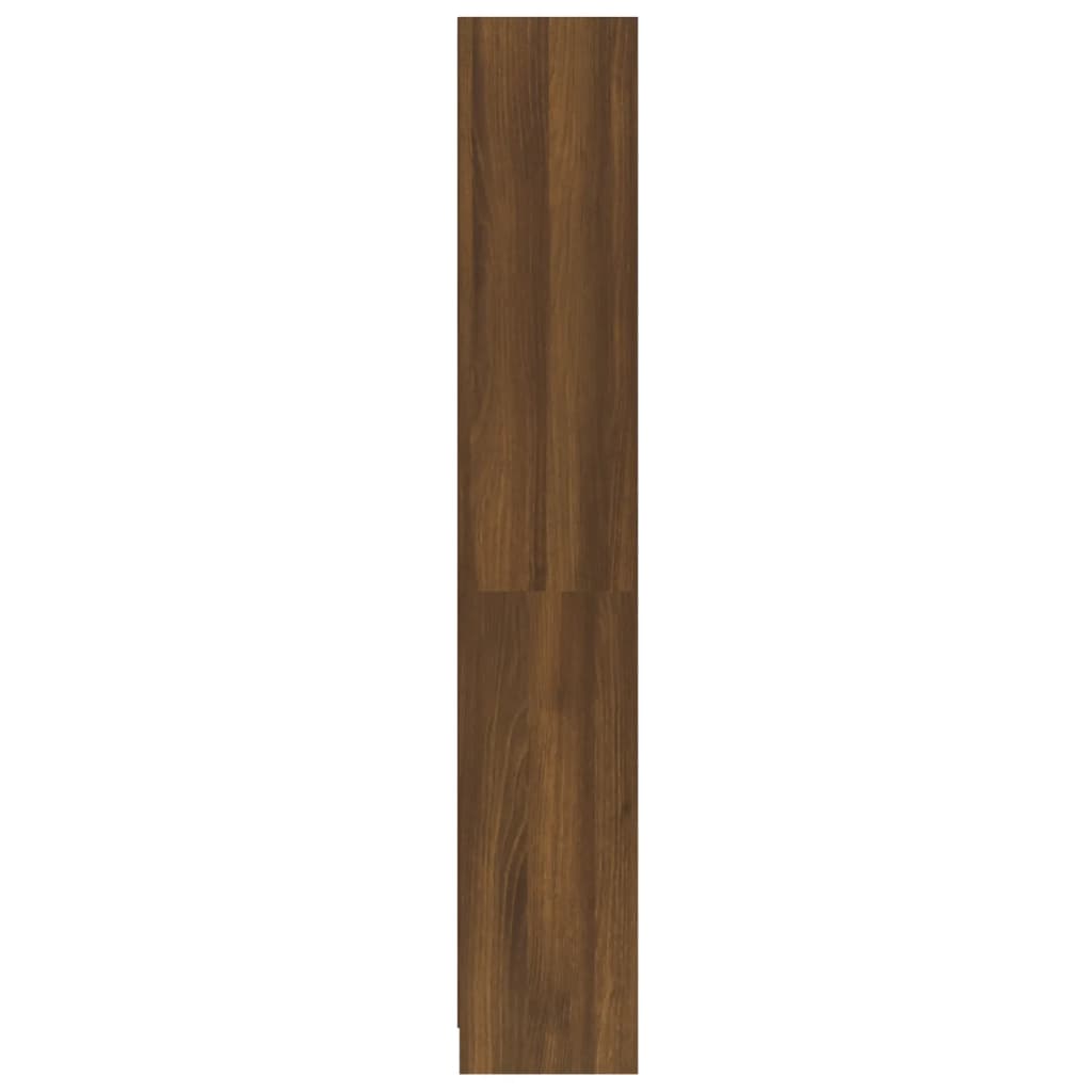 vidaXL 4-Tier Book Cabinet Brown Oak 60x24x142 cm Engineered Wood