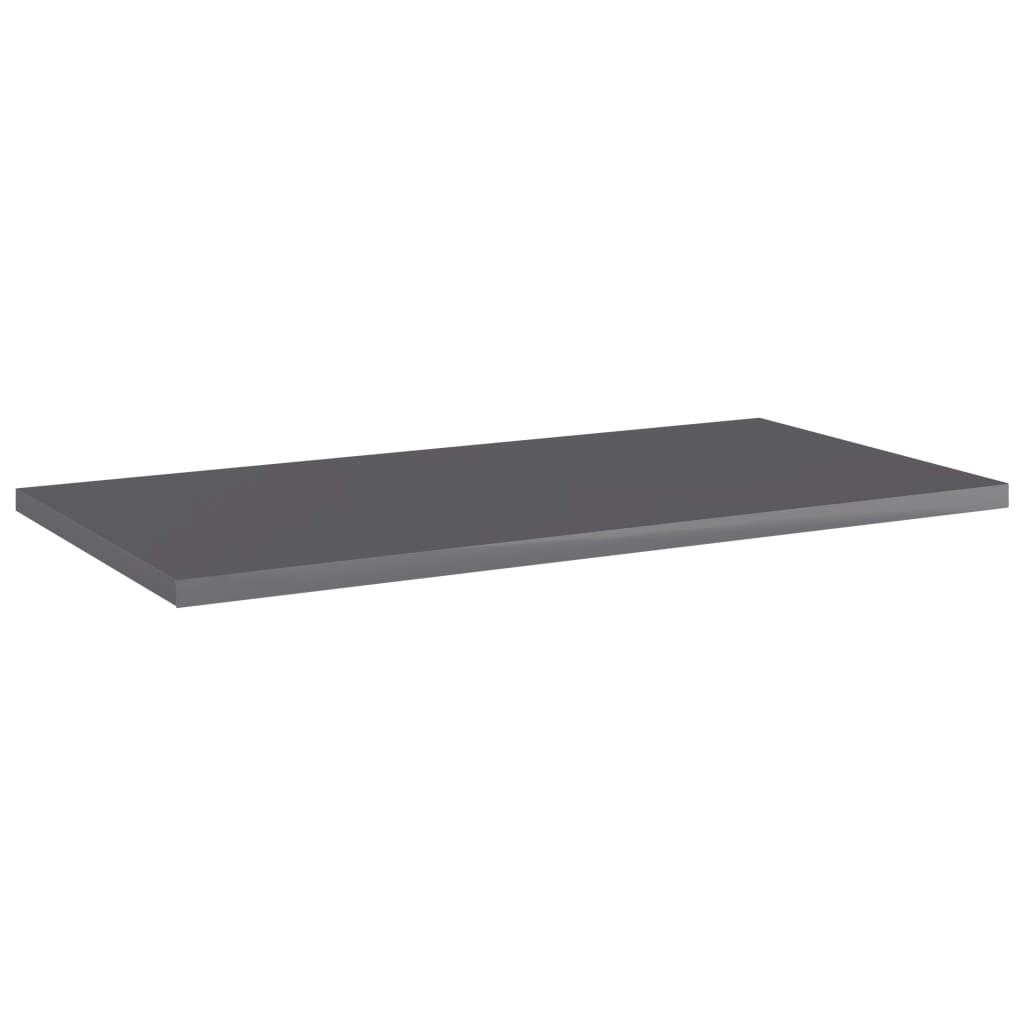 vidaXL Bookshelf Boards 8 pcs High Gloss Grey 60x30x1.5 cm Engineered Wood