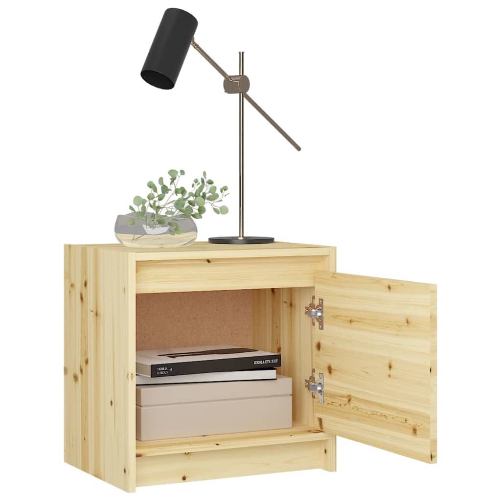 vidaXL Bedside Cabinet 40x30.5x40 cm Solid Firwood