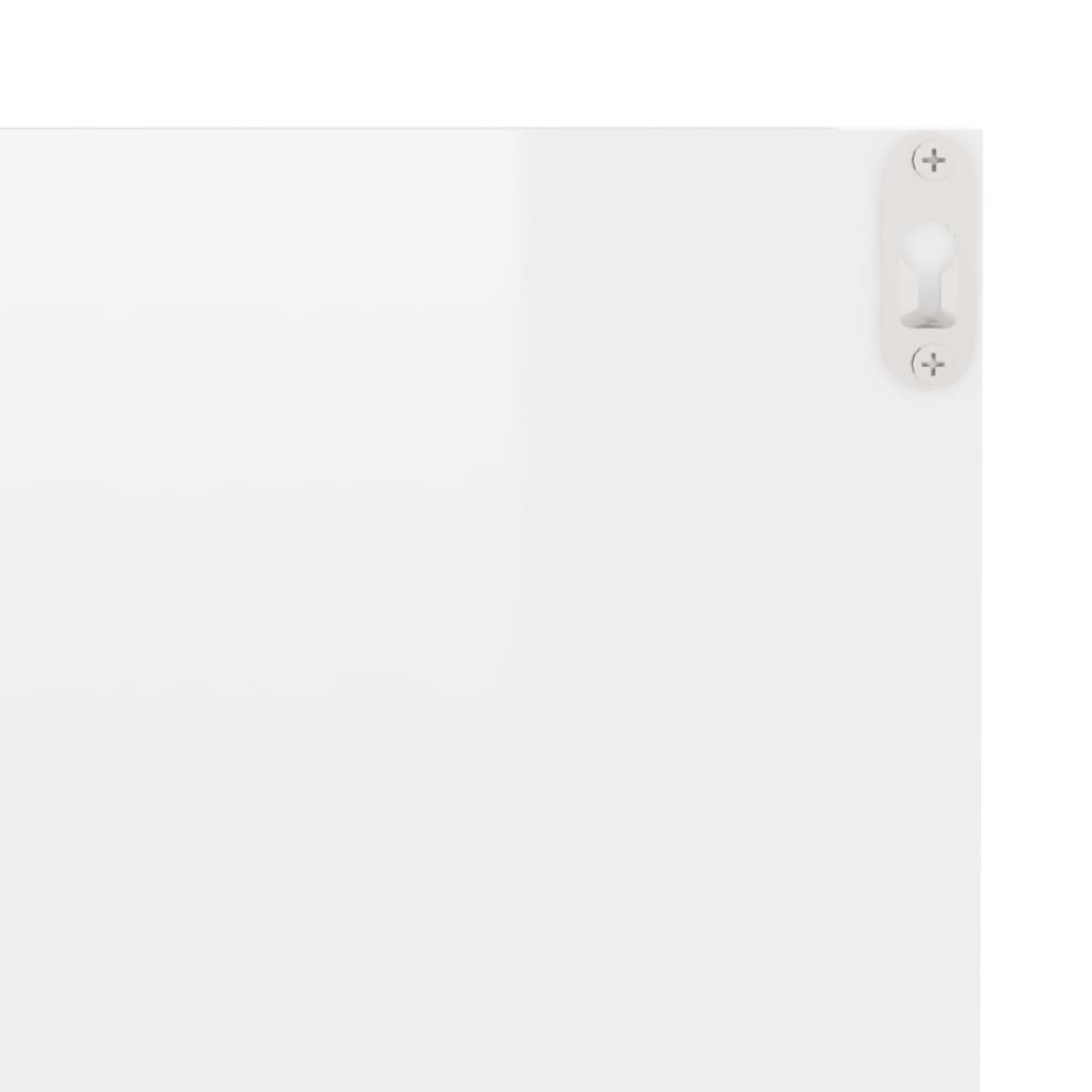 vidaXL Wall Shelves 4 pcs High Gloss White 40x11.5x18 cm