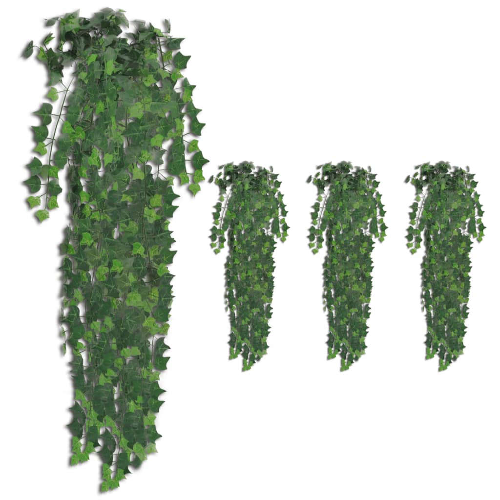vidaXL Artificial Ivy Bushes 4 pcs Green 90 cm