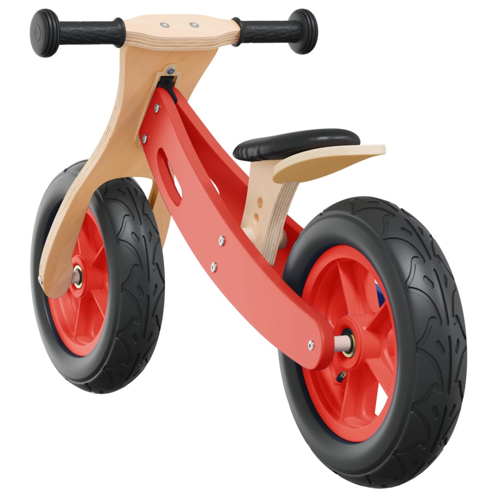 vidaXL Balance Bike for Children with Air Tyres Red