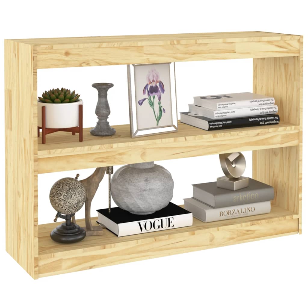 vidaXL Book Cabinet Room Divider 100x30x71.5 cm Pinewood