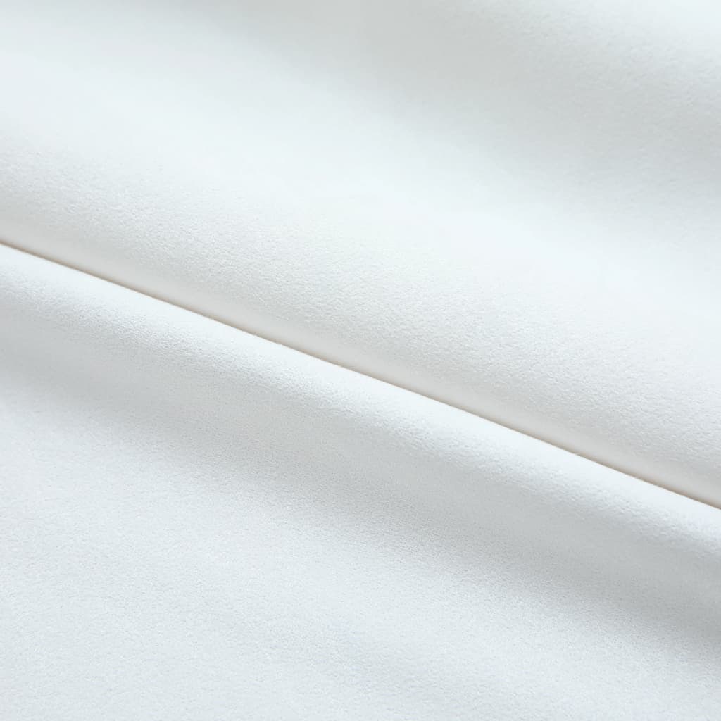 vidaXL Blackout Curtains with Hooks 2 pcs Off White 140x245 cm