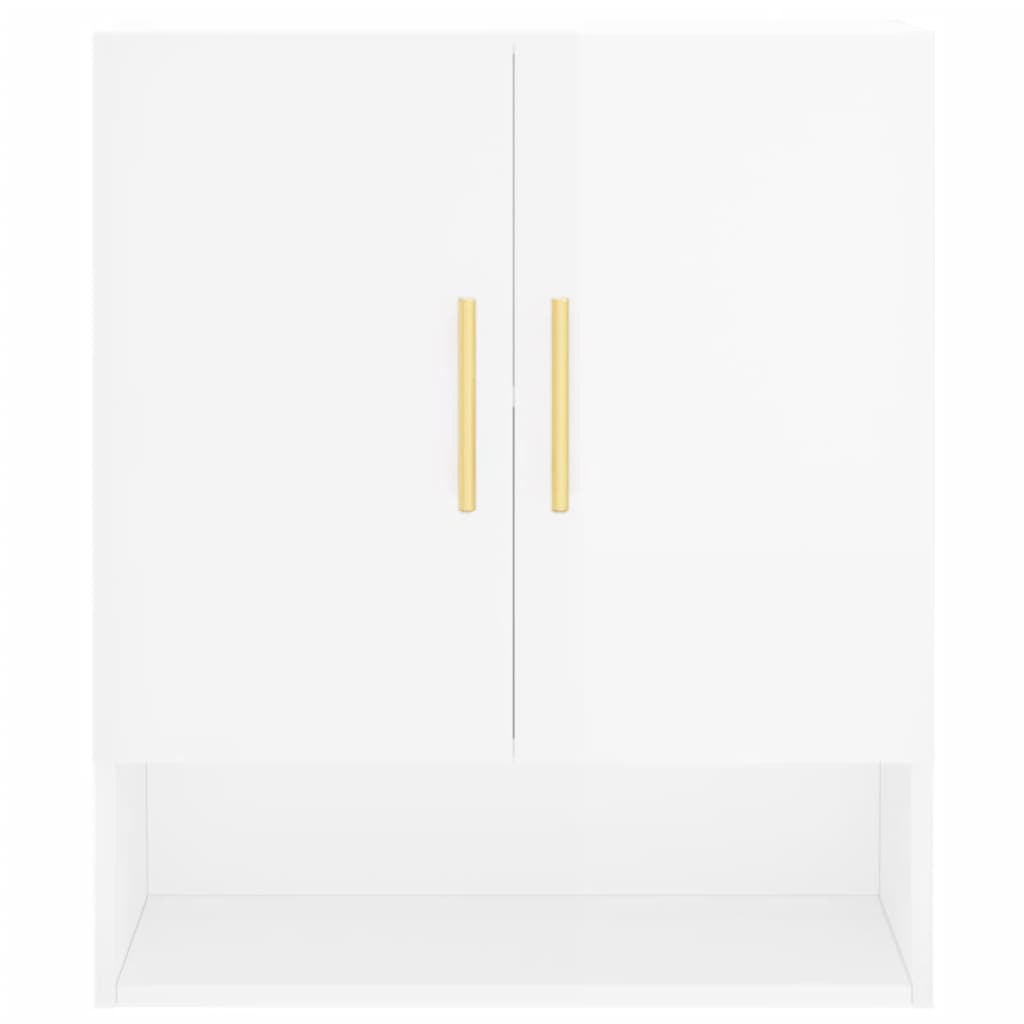 vidaXL Wall Cabinet High Gloss White 60x31x70 cm Engineered Wood