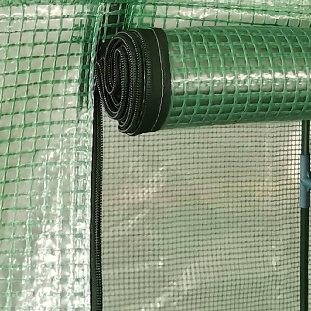 vidaXL Greenhouse with Steel Frame 0.5 m? 1x0.5x1.9 m