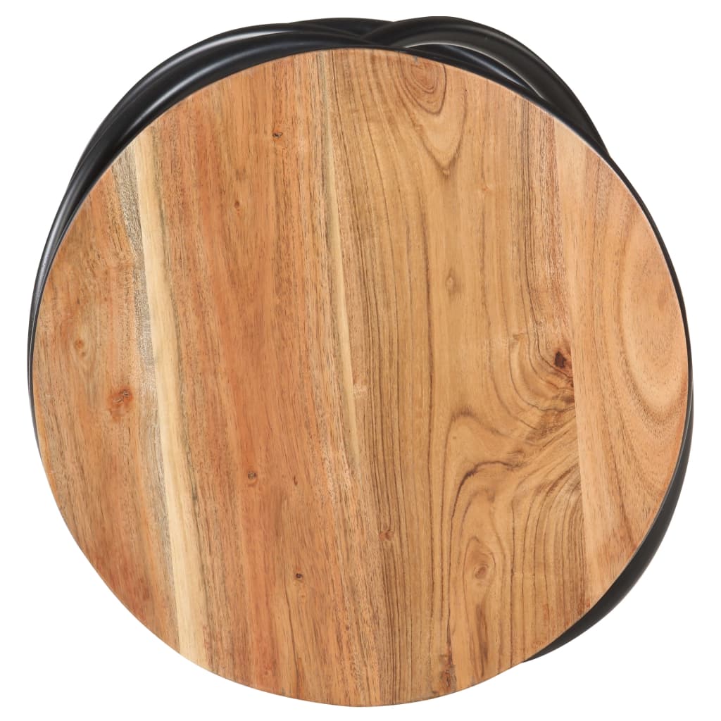 vidaXL End Table 40x40x52 cm Solid Acacia Wood