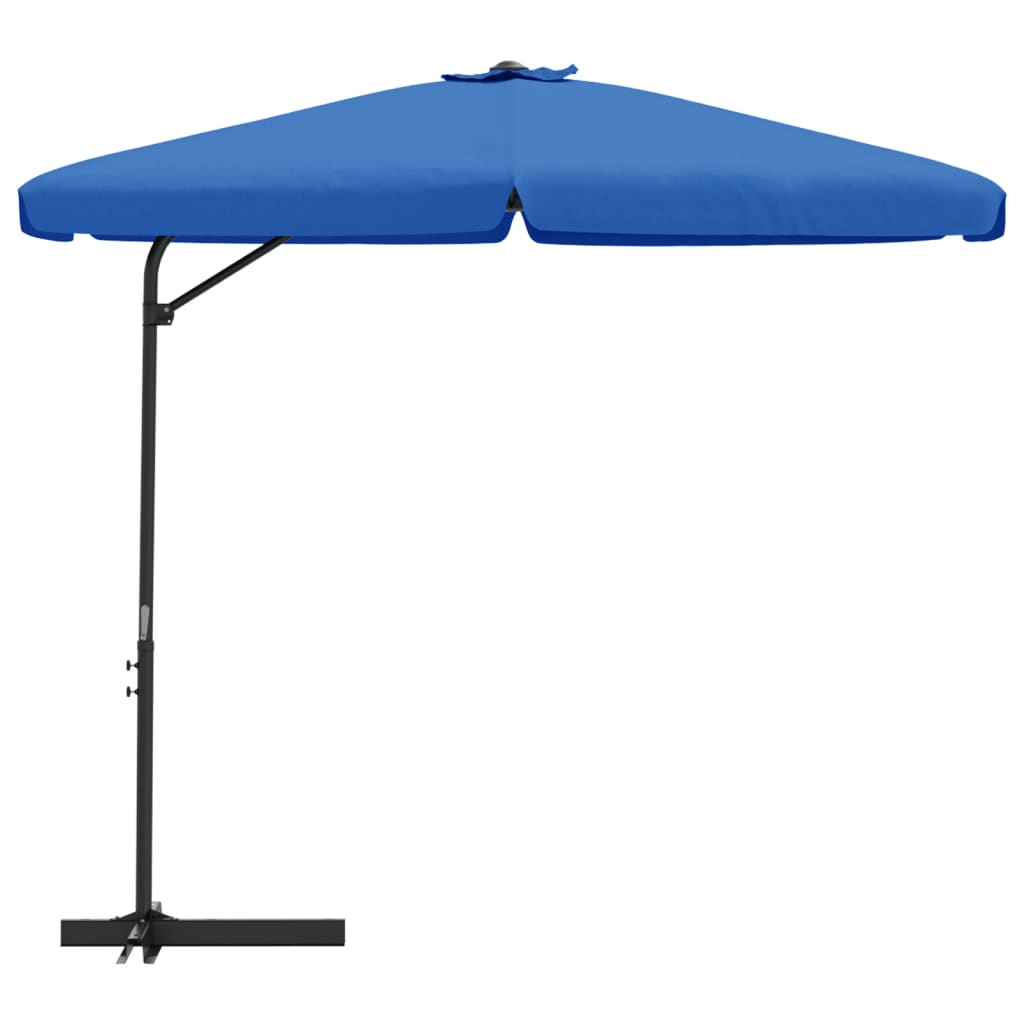 vidaXL Outdoor Parasol with Steel Pole 300 cm Azure Blue