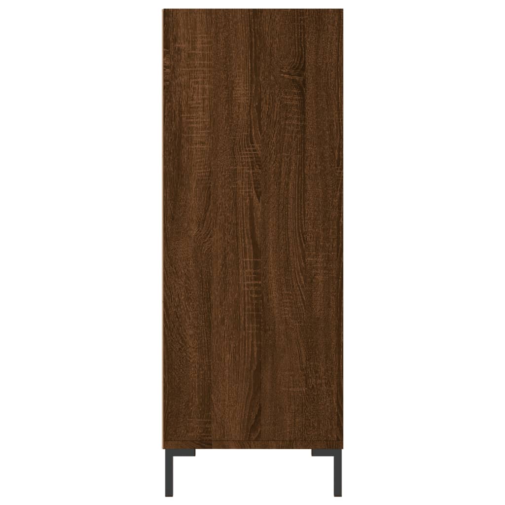 vidaXL Bookcase Brown Oak 69.5x32.5x90 cm Engineered Wood