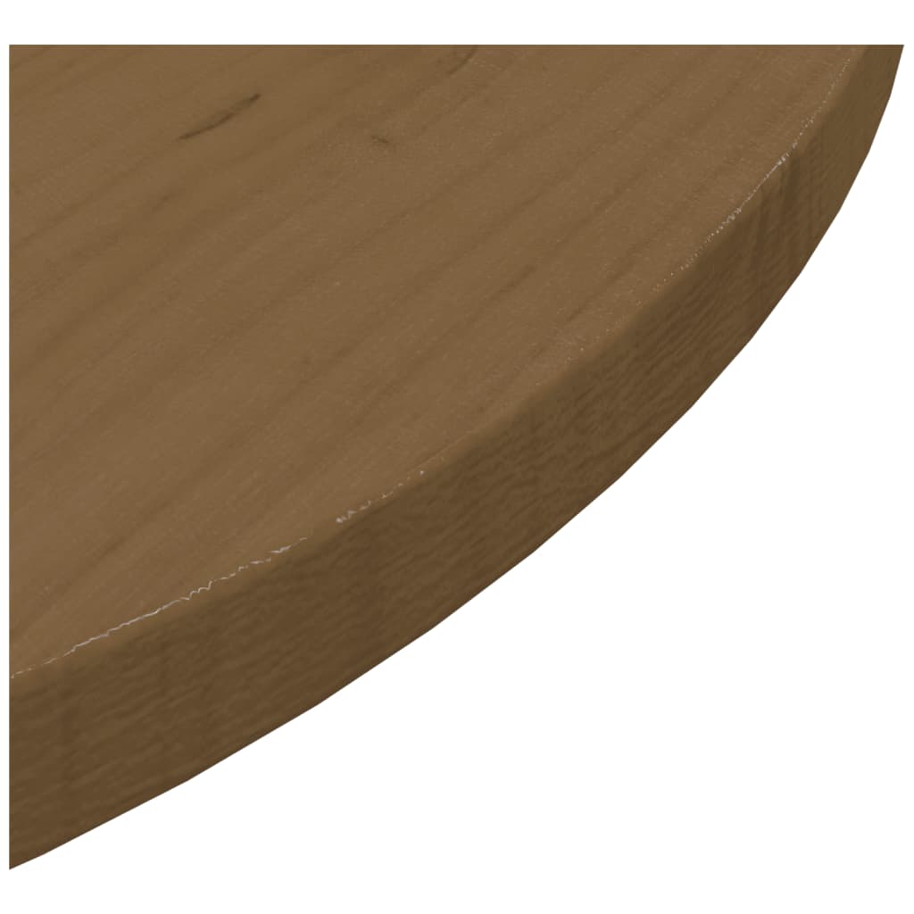 vidaXL Table Top Brown Ø60x2.5 cm Solid Wood Pine