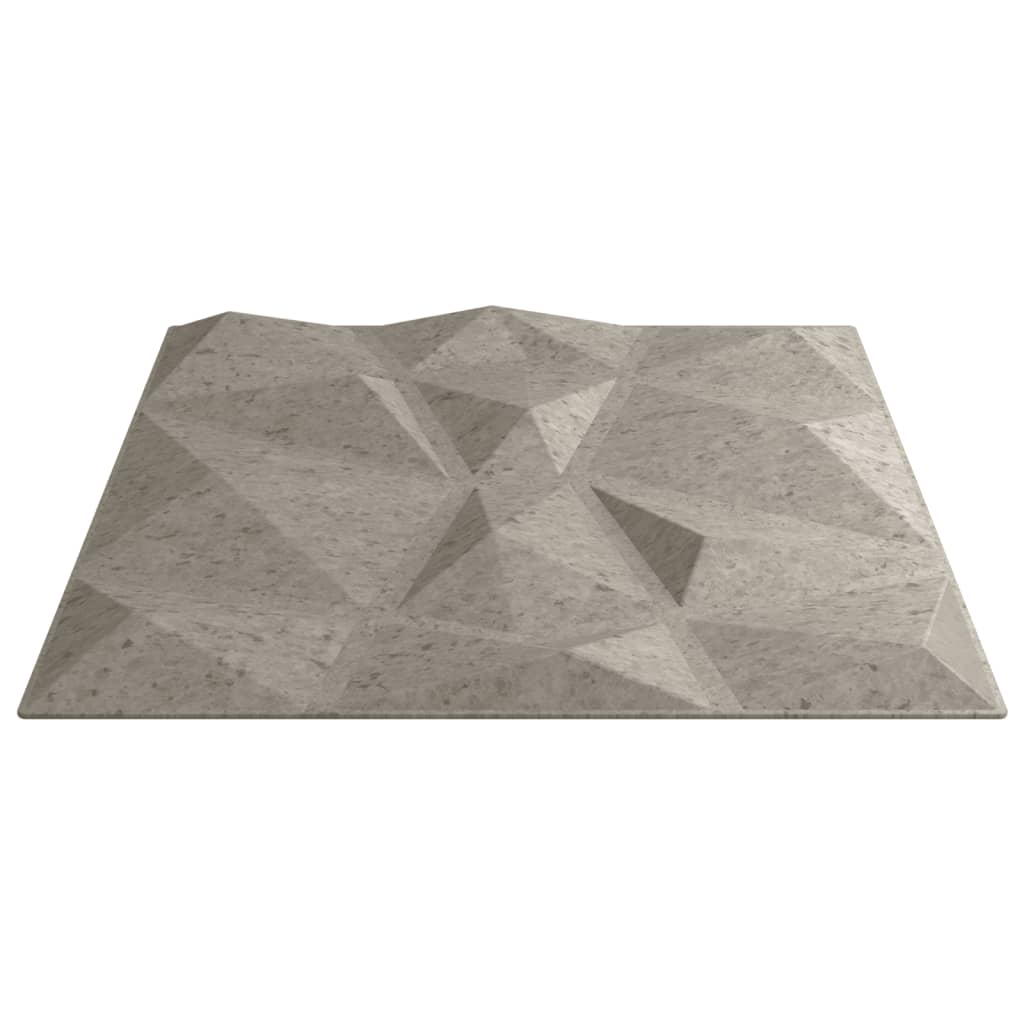 vidaXL Wall Panels 48 pcs Concrete Grey 50x50 cm XPS 12 m² Diamond