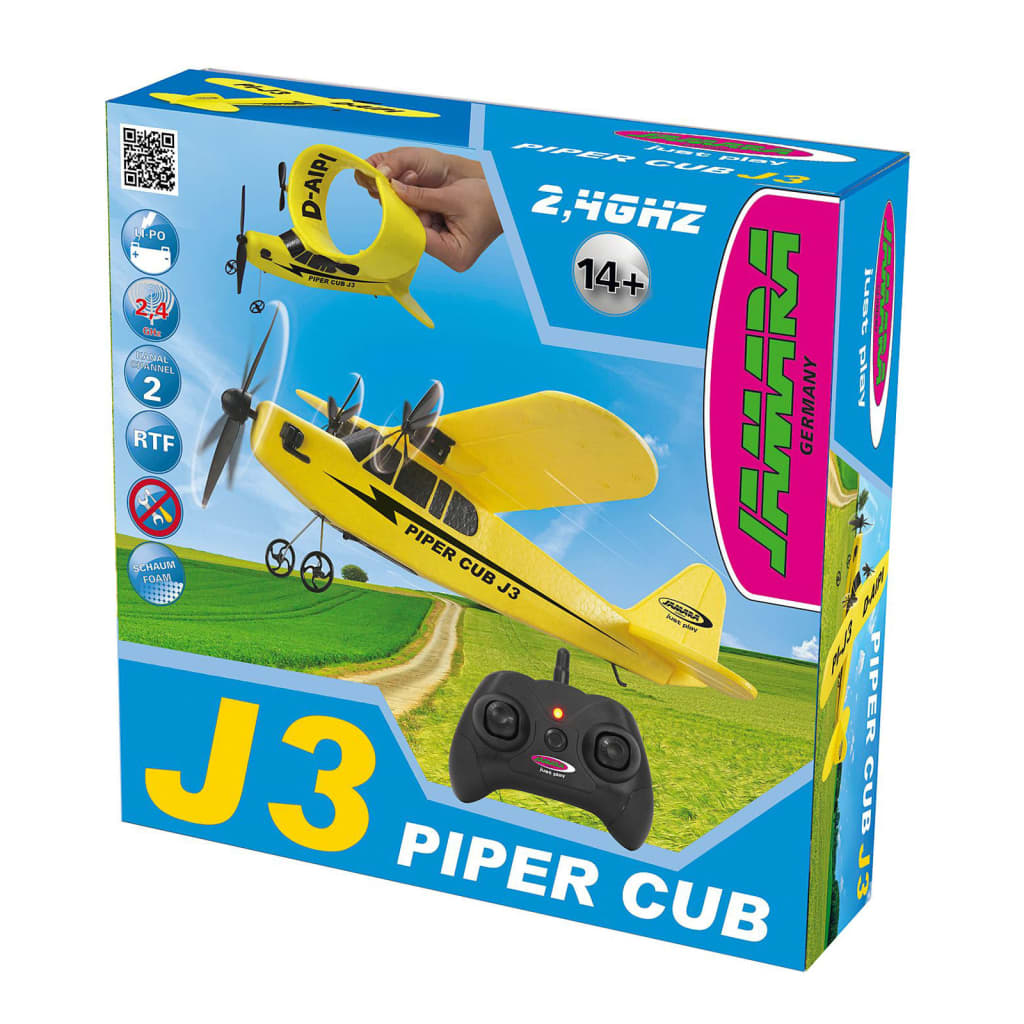 JAMARA RC Airplane Piper J3-Cub 2.4 GHz