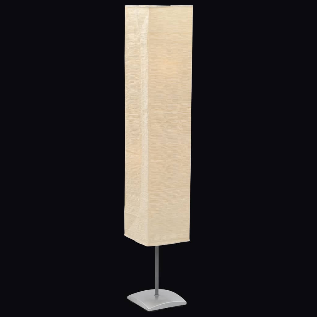 vidaXL Floor Lamp with Steel Stand 135 cm Beige