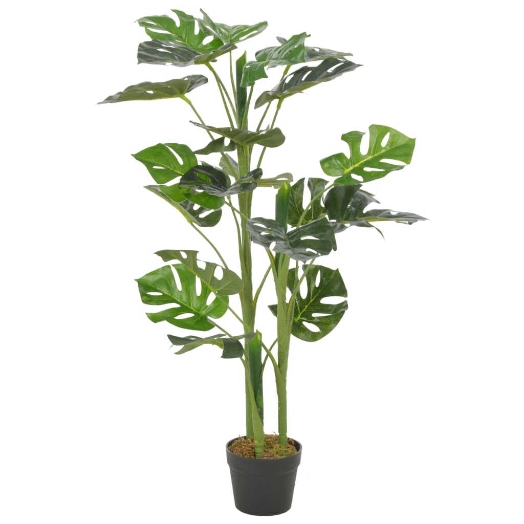 vidaXL Artificial Plant Monstera with Pot Green 100 cm