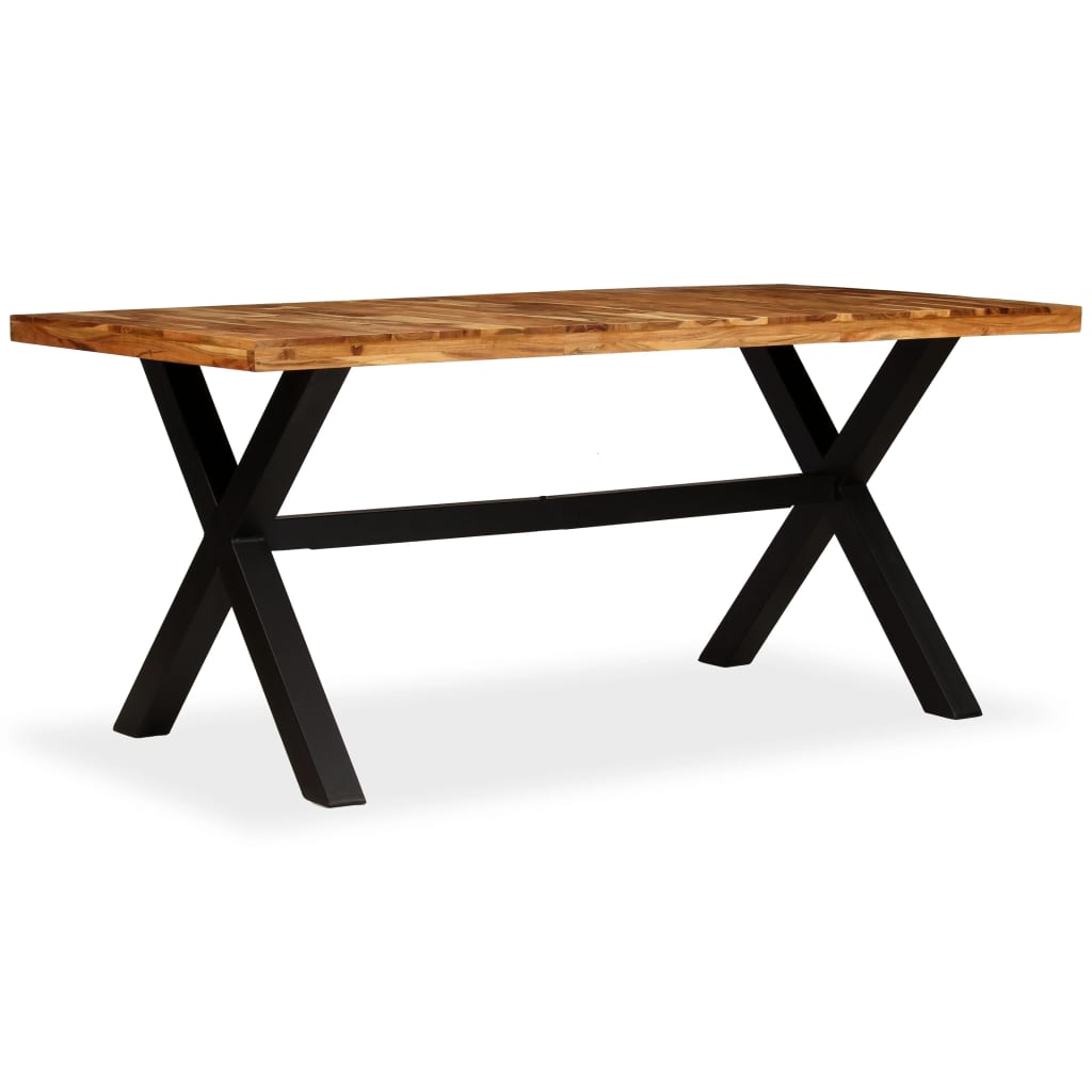vidaXL Dining Table Solid Acacia and Mango Wood 180x90x76 cm