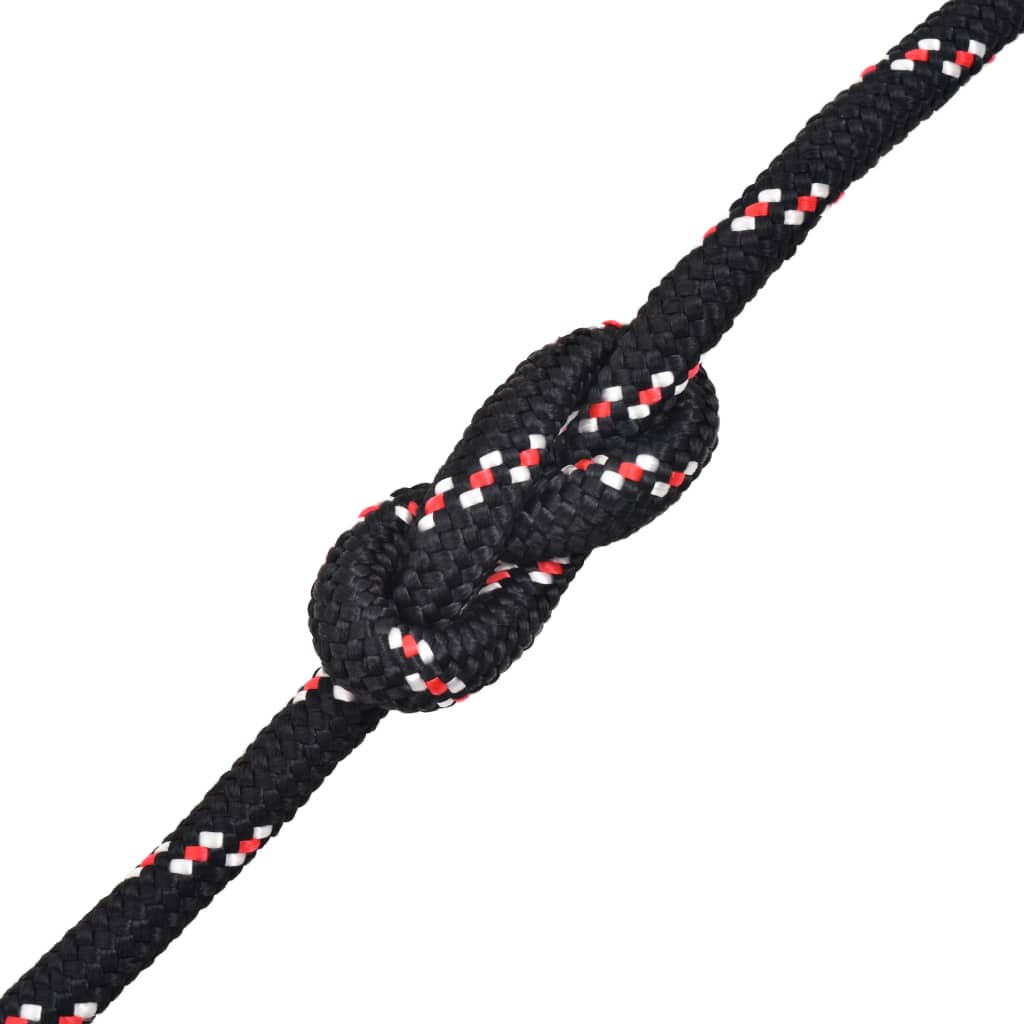 vidaXL Marine Rope Polypropylene 12 mm 250 m Black