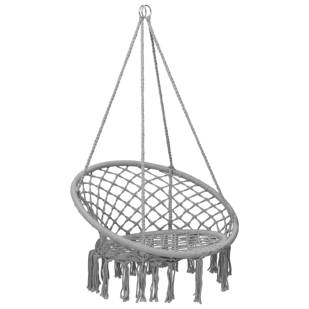 vidaXL Hammock Swing Chair 80 cm Grey