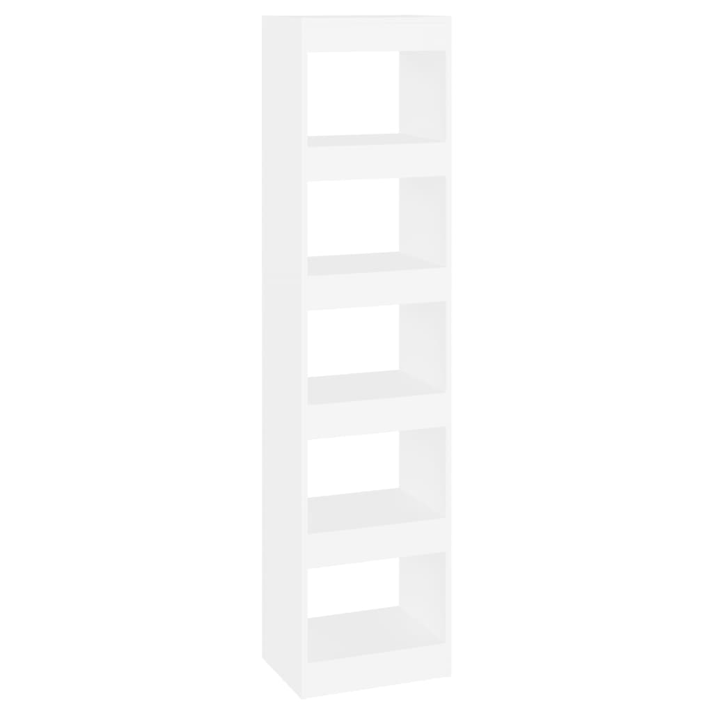 vidaXL Book Cabinet/Room Divider White 40x30x166 cm