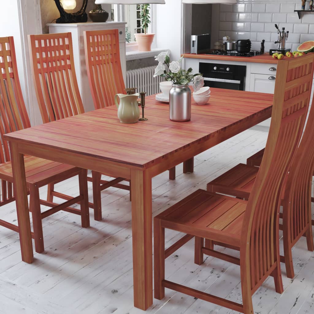vidaXL Dining Table Solid Teak 180x90x75 cm