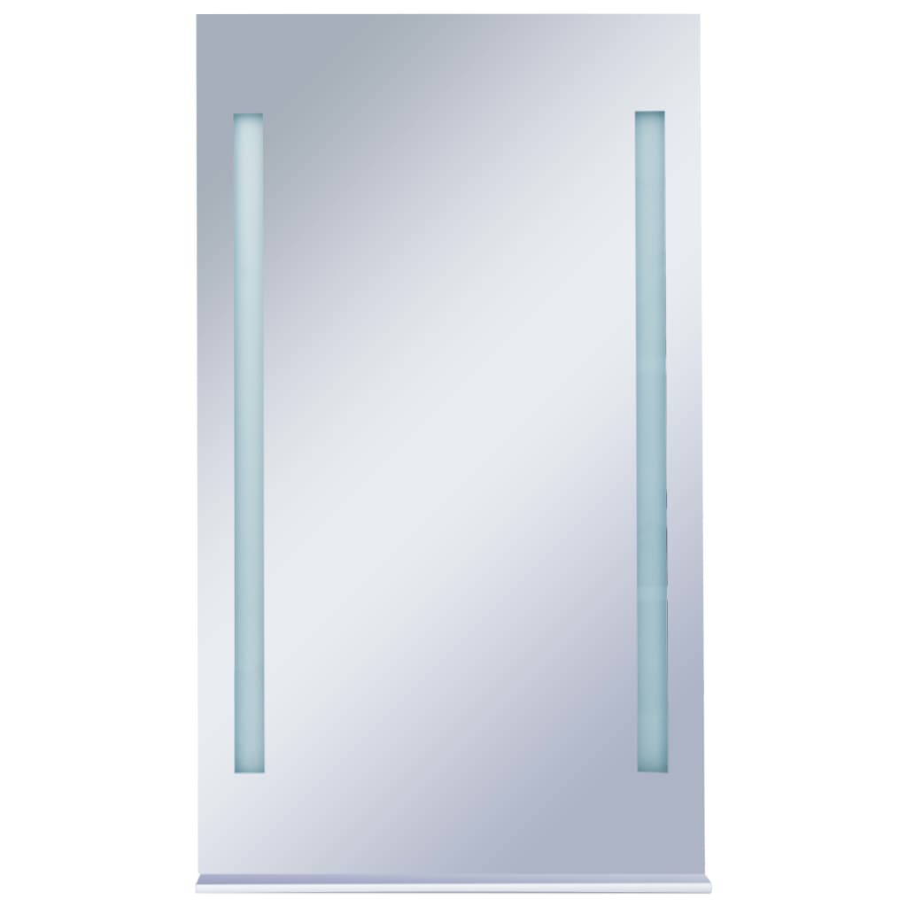 vidaXL Bathroom LED Wall Mirror with Shelf 60x100 cm