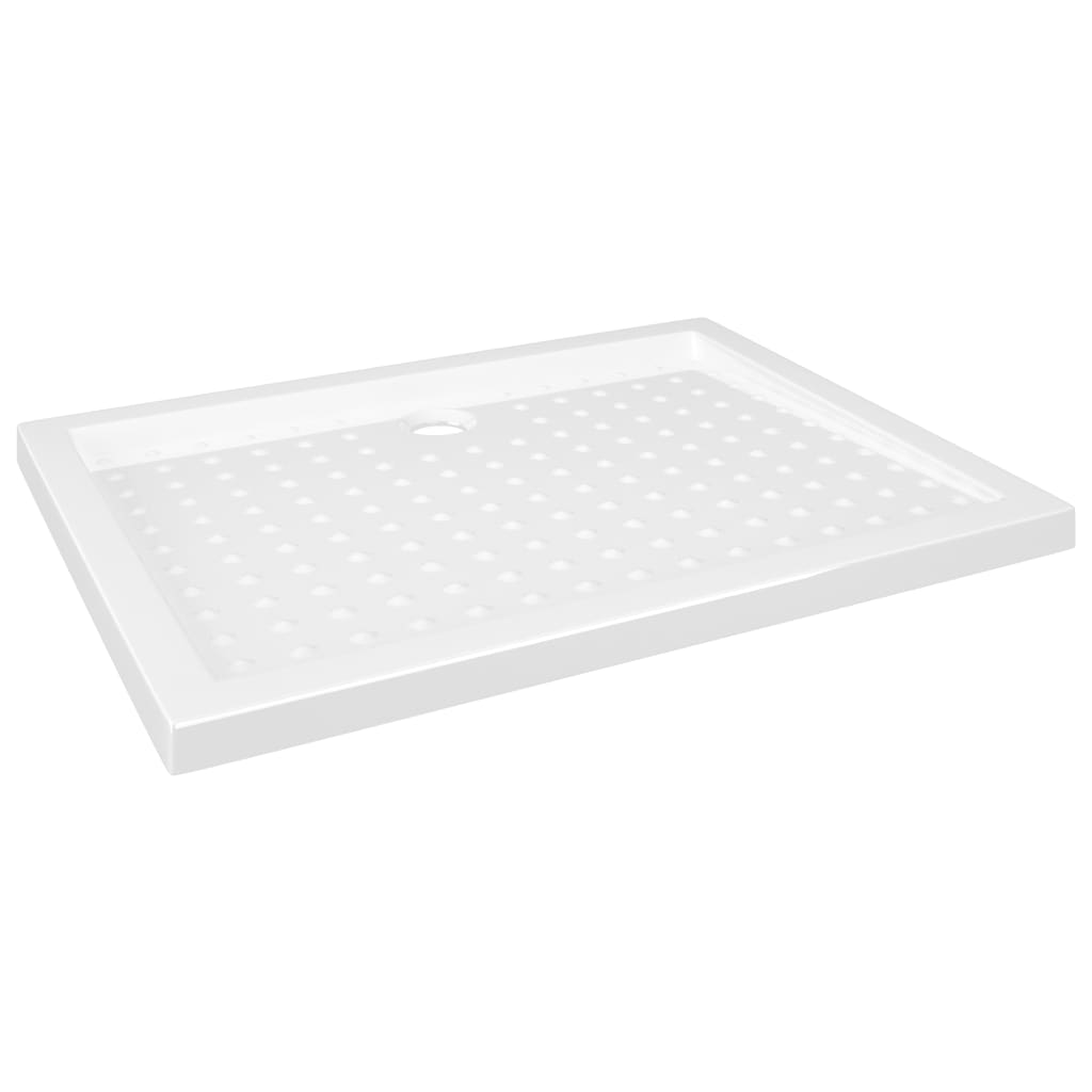 vidaXL Shower Base Tray with Dots White 90x70x4 cm ABS