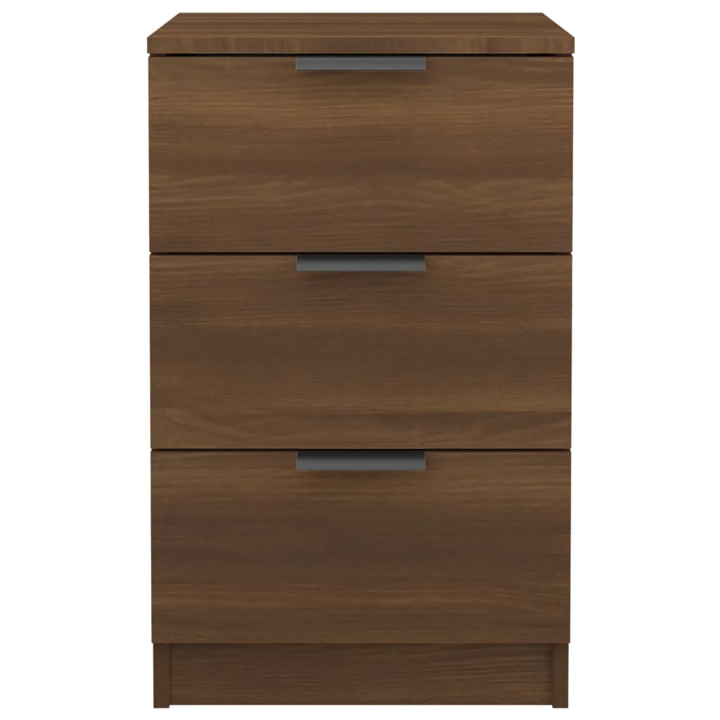 vidaXL Bedside Cabinets 2 pcs Brown Oak 40x36x65 cm