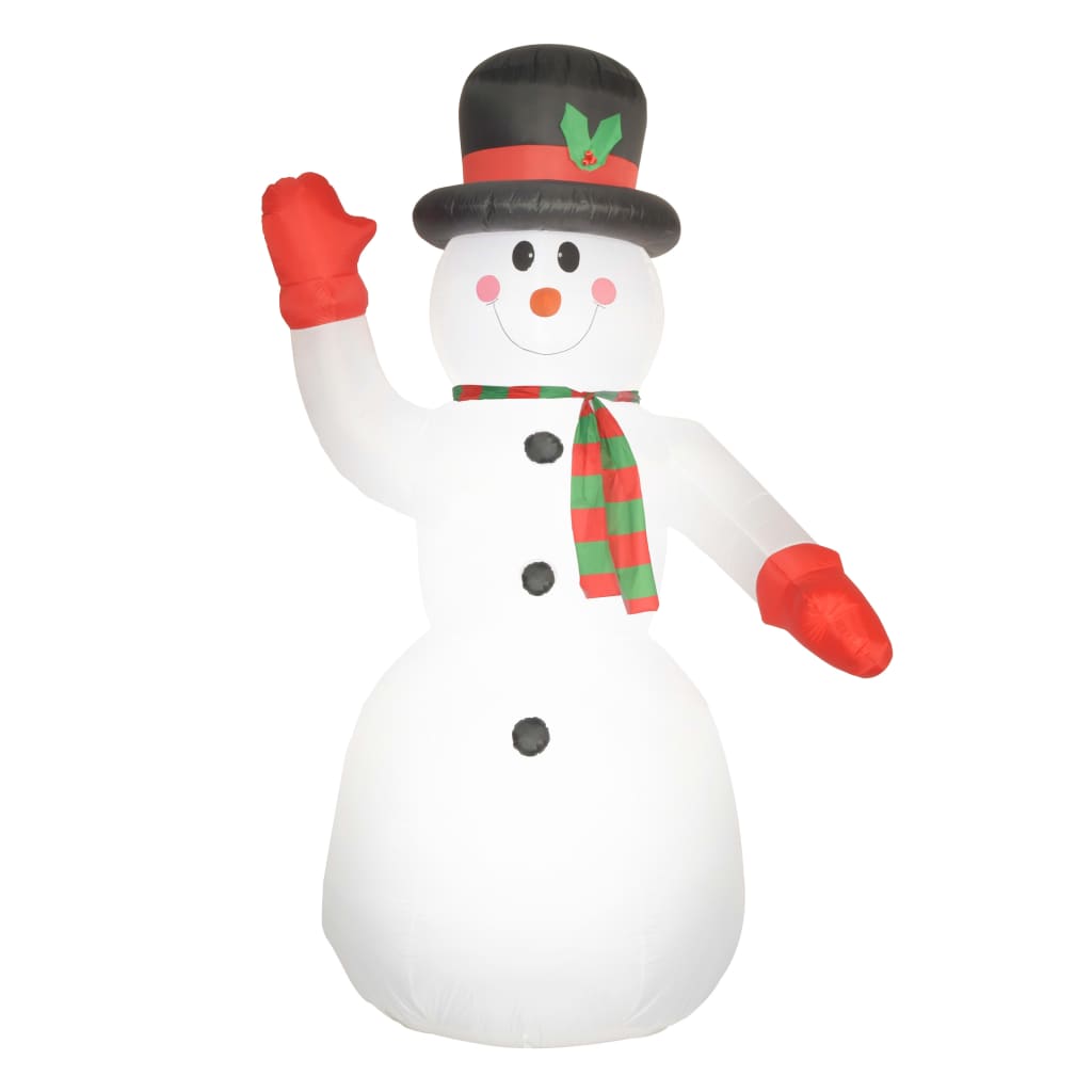 vidaXL Christmas Inflatable Snowman Santa LED IP44 300 cm