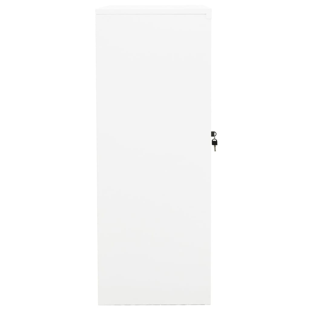 vidaXL Office Cabinet White 90x40x105 cm Steel
