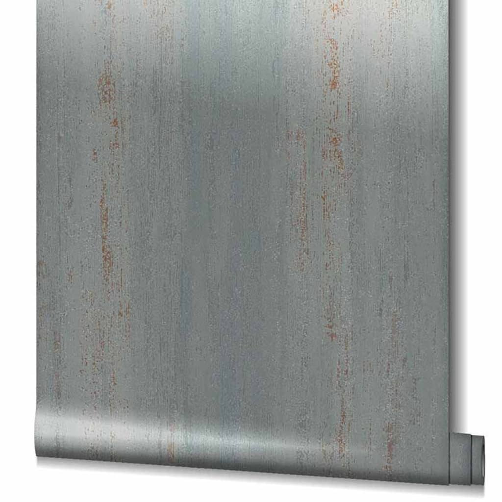 Noordwand Topchic Wallpaper Stripes Effect Metallic Grey