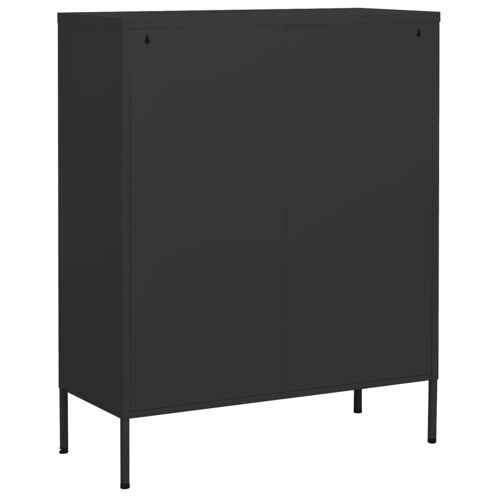 vidaXL Storage Cabinet Anthracite 80x35x101.5 cm Steel