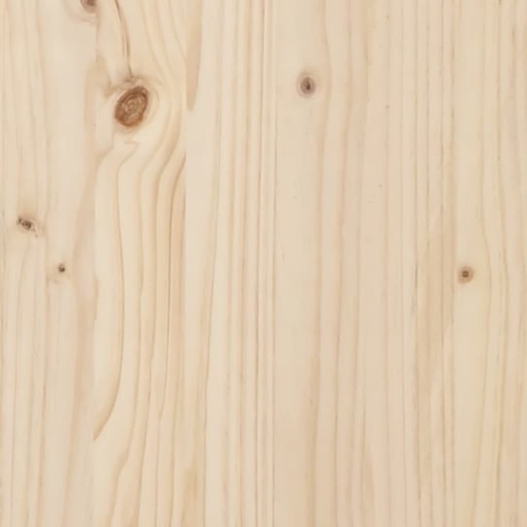 vidaXL Bed Headboard 206x4x110 cm Solid Wood Pine