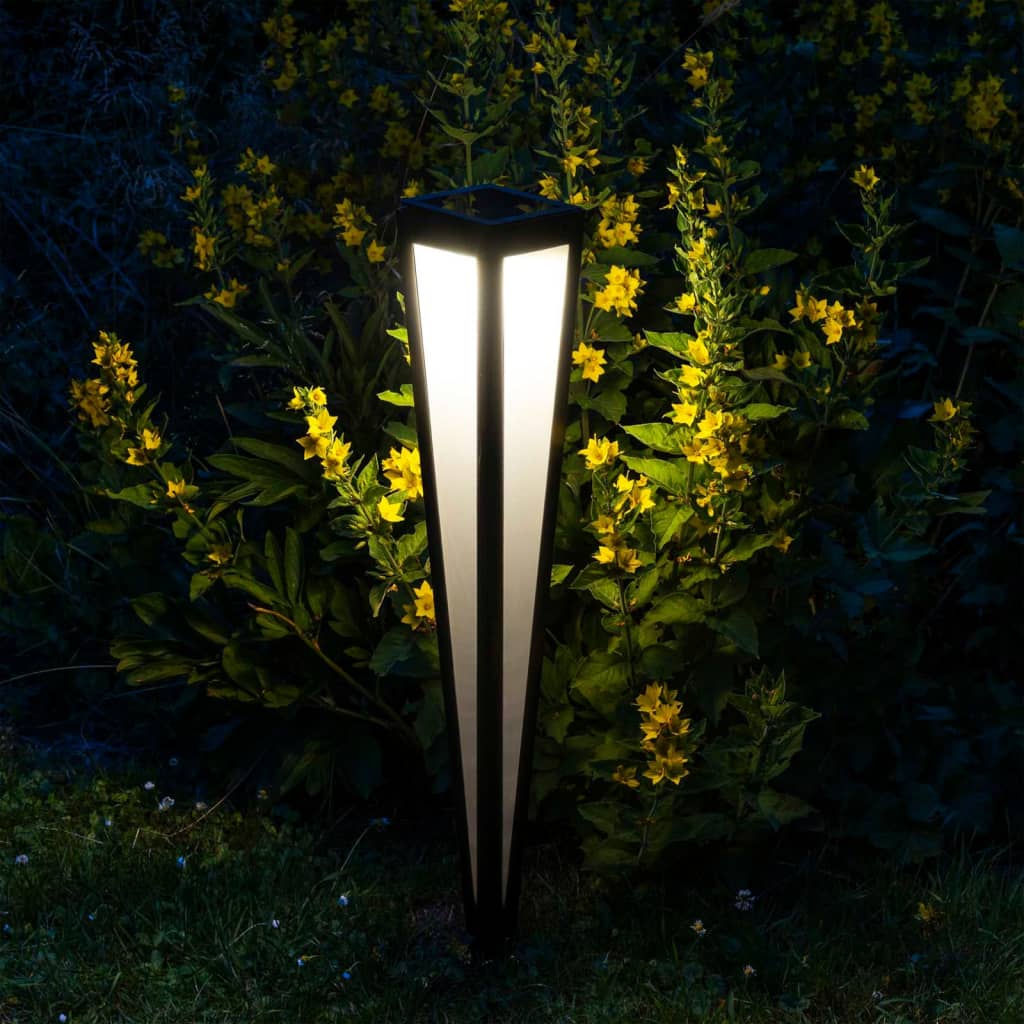 HI LED Solar Garden Stake Light 75 cm Black