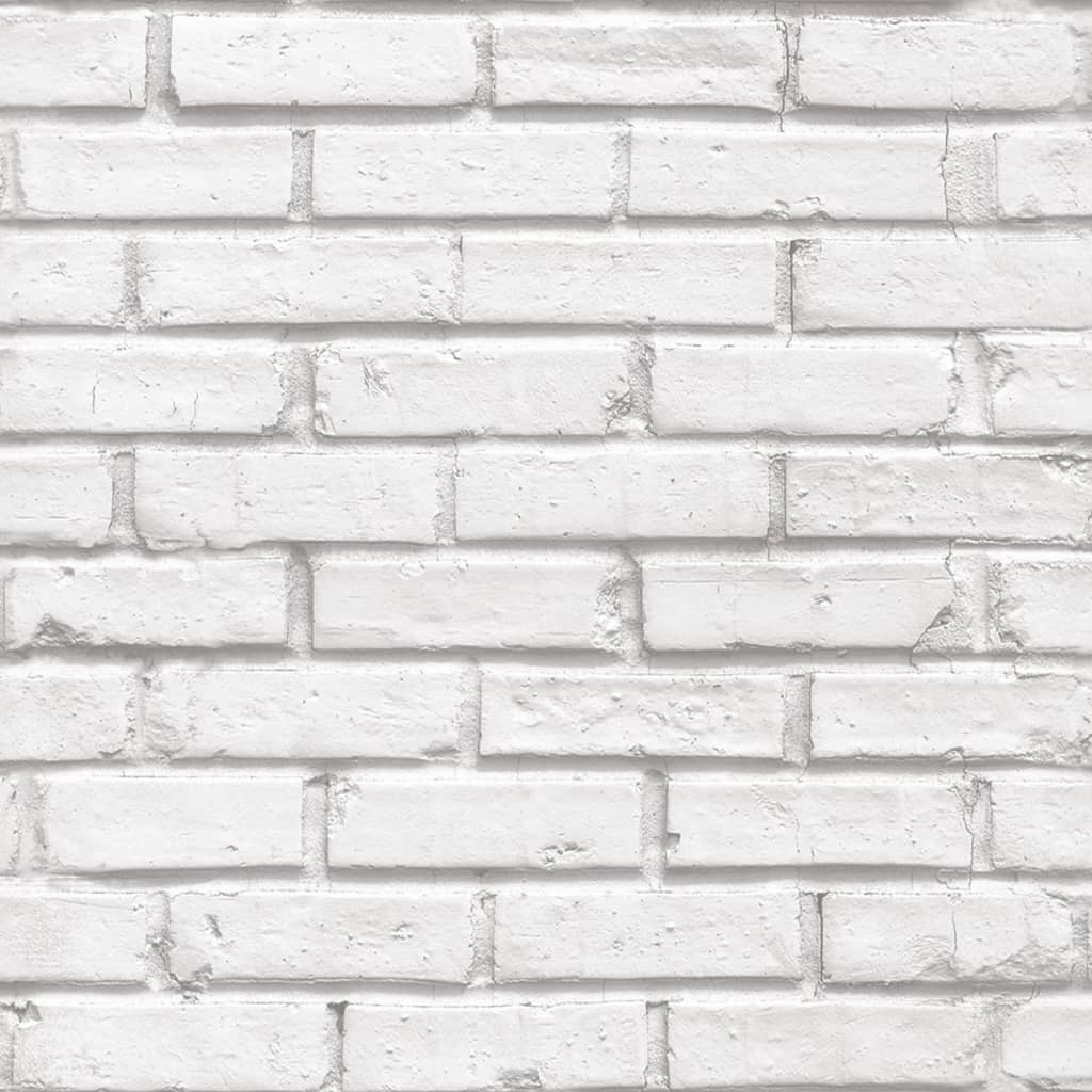 Noordwand Wallpaper Urban Friends & Coffee Bricks Grey and White