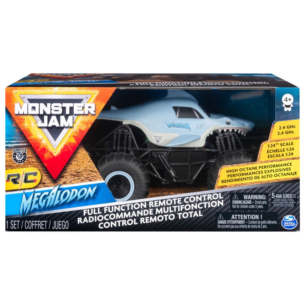 Monster Jam Remote Control Toy Car "Megalodon" 1:24
