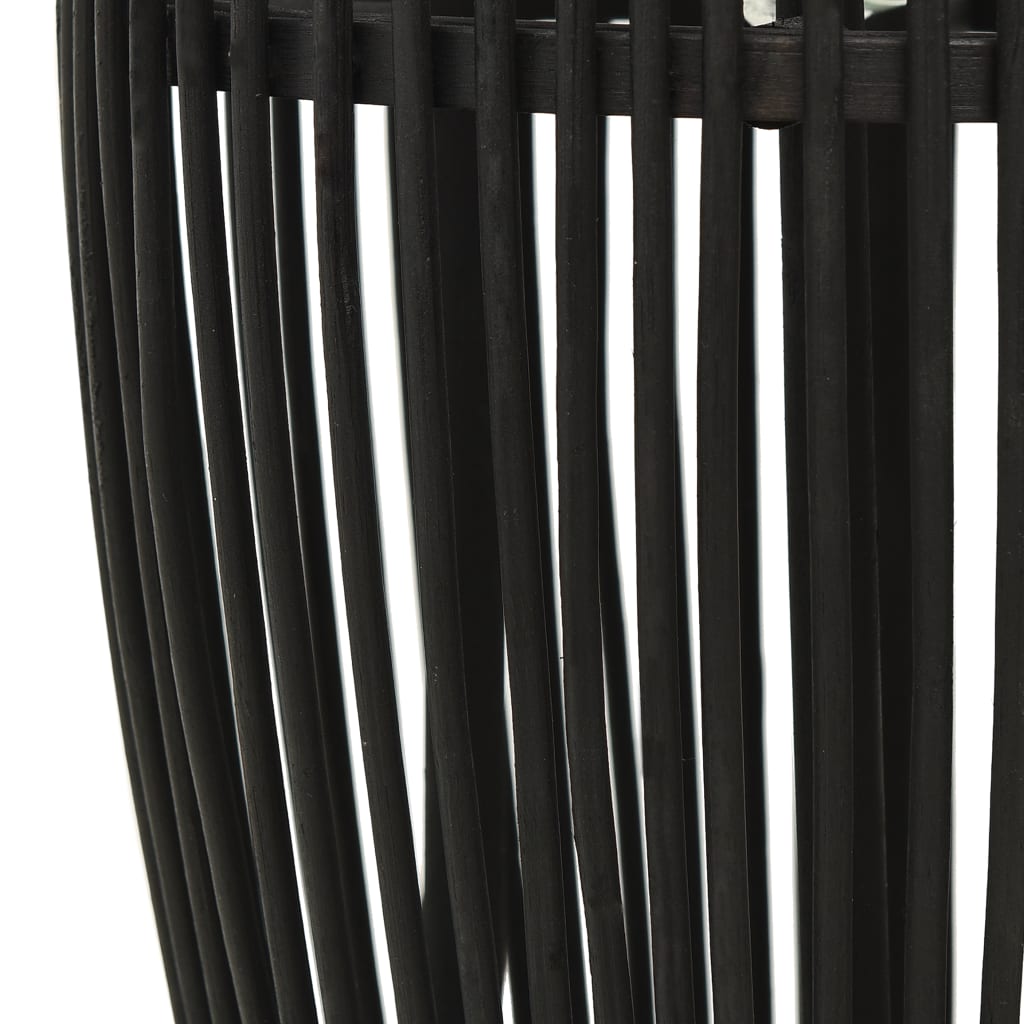 vidaXL Pendant Lamp Black Willow 40 W 27x68 cm Oval E27