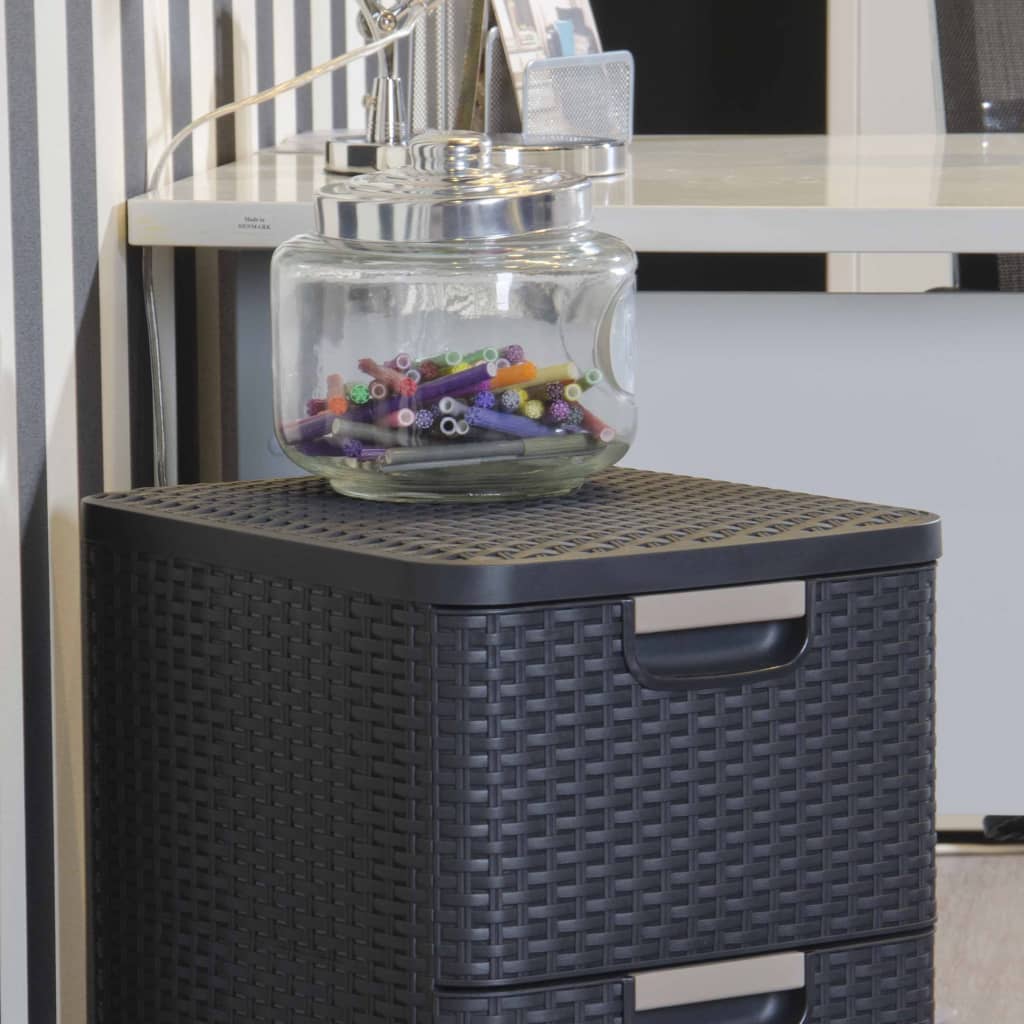 Curver Style Drawer Cabinet 42L Anthracite