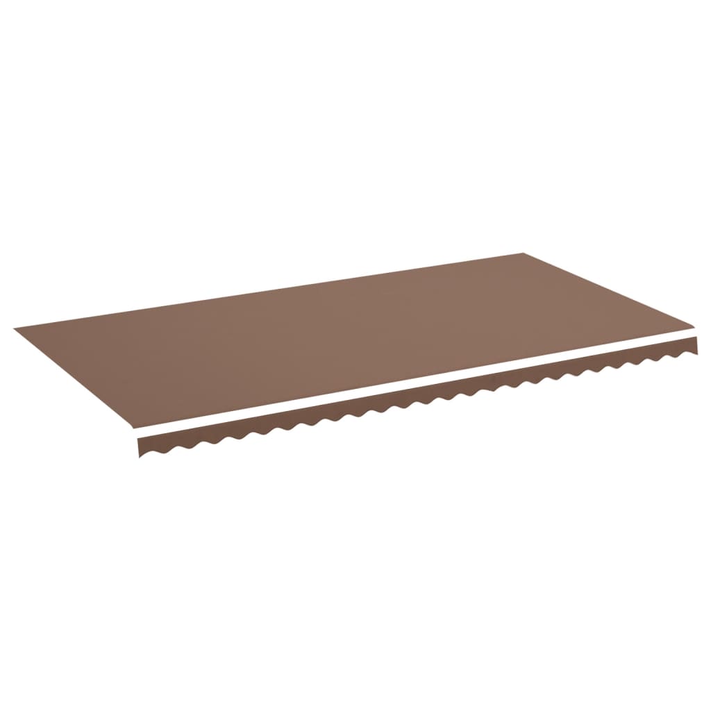 vidaXL Replacement Fabric for Awning Brown 6x3 m