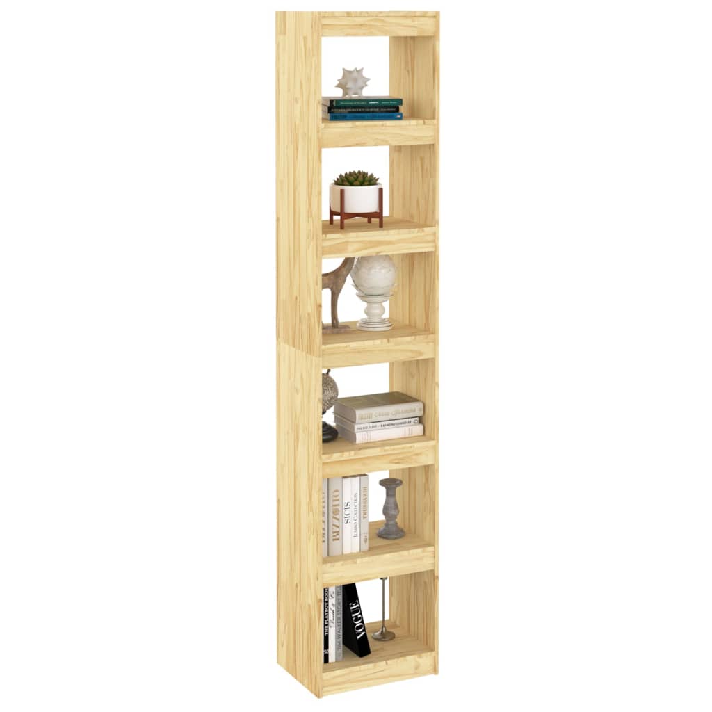 vidaXL Book Cabinet/Room Divider 40x30x199 cm Solid Pinewood