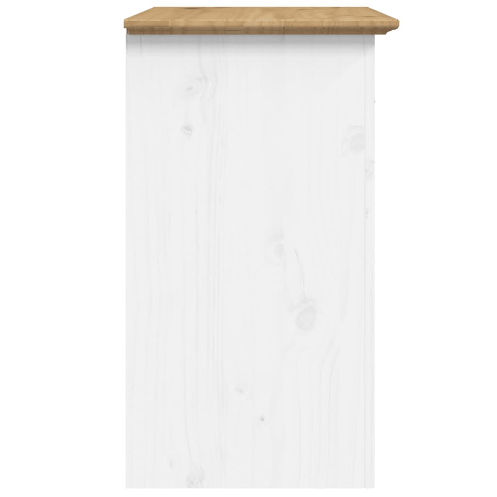 vidaXL Bedside Cabinet BODO Brown 53x38.5x66 cm Solid Wood Pine
